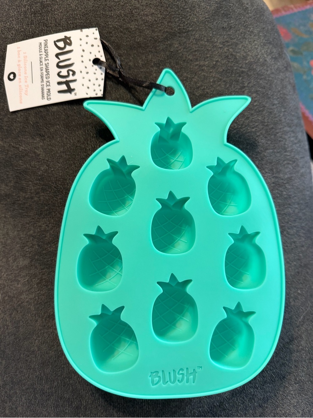 Blush Pineapple Ice Tray - Turquoise
